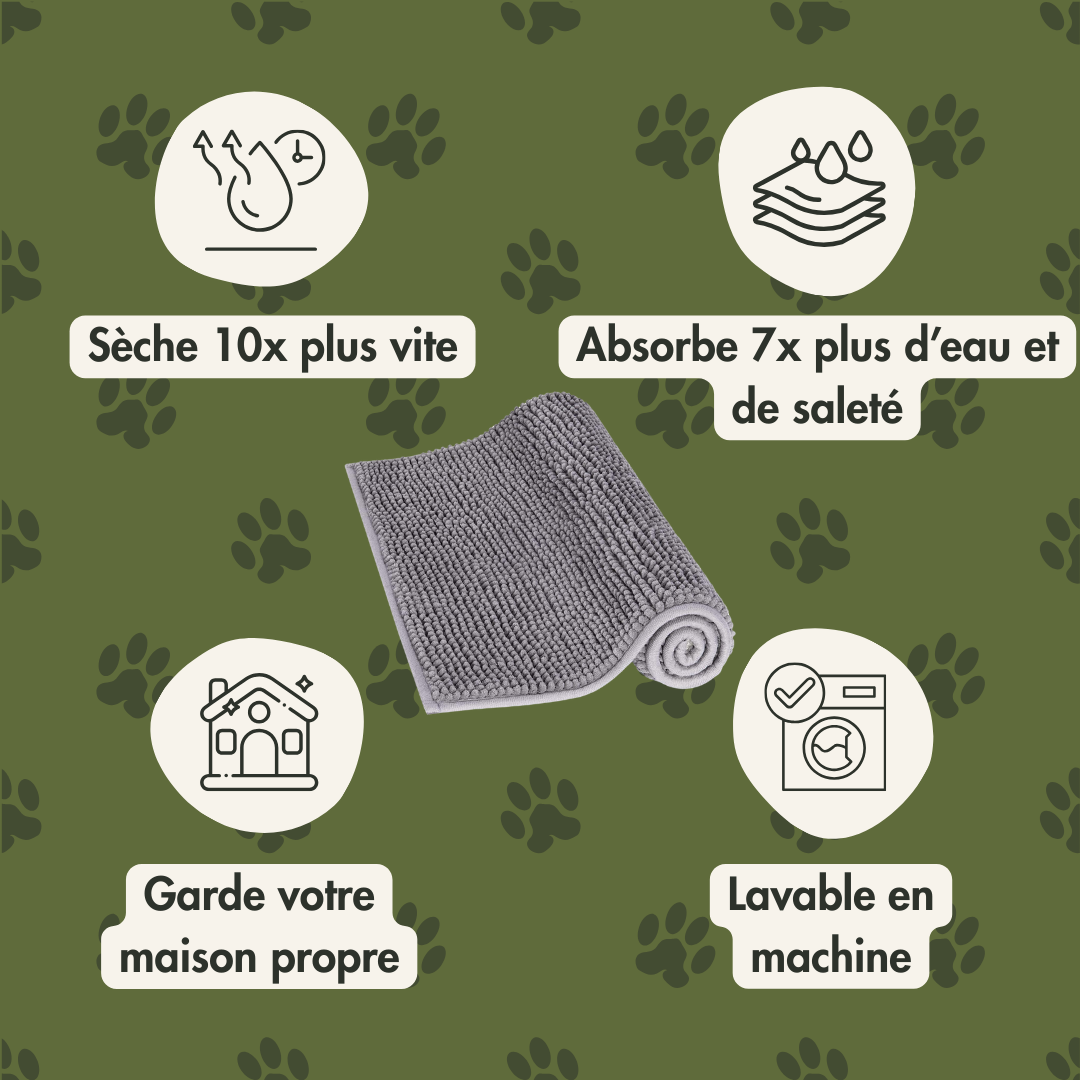 CleanCroq™ - Le tapis pour chien ultra-absorbant