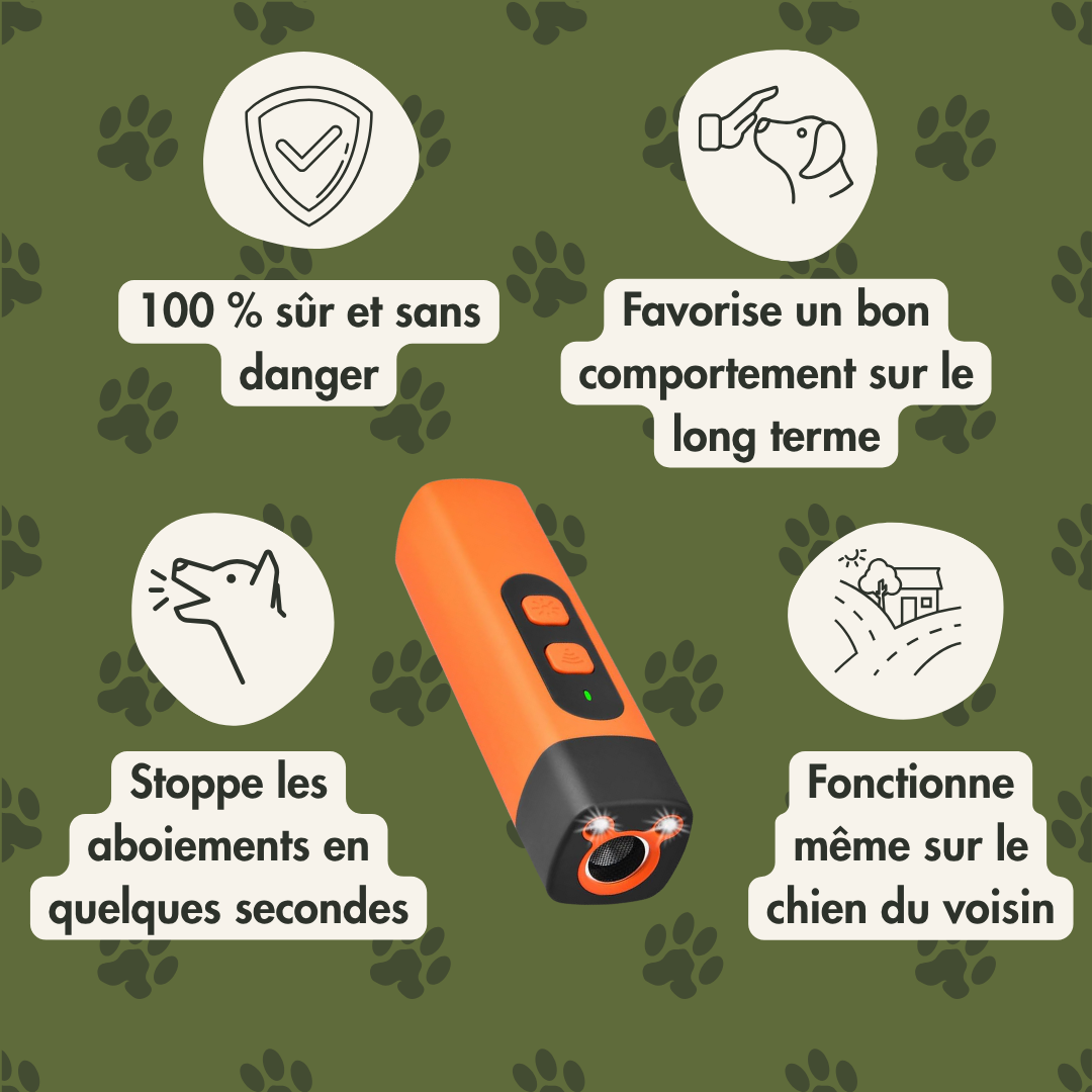 Stop-Croq - Calmez les aboiements tout en douceur, en une pression